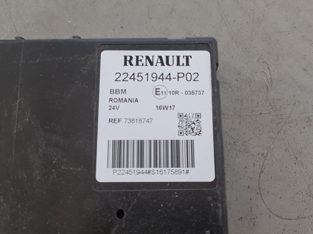 RENAULT RANGE T / BBM CONTROL UNIT / 22451944 P02 - ECU: afbeelding 4 RENAULT RANGE T / BBM CONTROL UNIT / 22451944 P02 - ECU: afbeelding 4