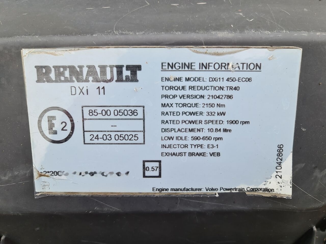 Renault PREMIUM DXI 11 450 410 - Motor voor Vrachtwagen: afbeelding 4 Renault PREMIUM DXI 11 450 410 - Motor voor Vrachtwagen: afbeelding 4