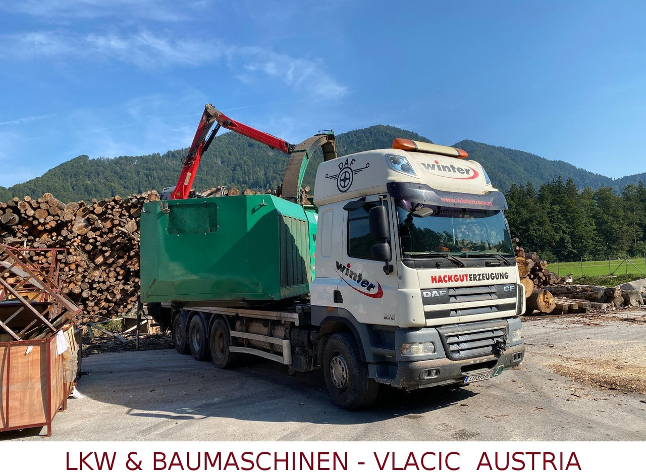 DAF CF85 Holzhackmaschine JENZ HEM 700 - Houttransport: afbeelding 2 DAF CF85 Holzhackmaschine JENZ HEM 700 - Houttransport: afbeelding 2