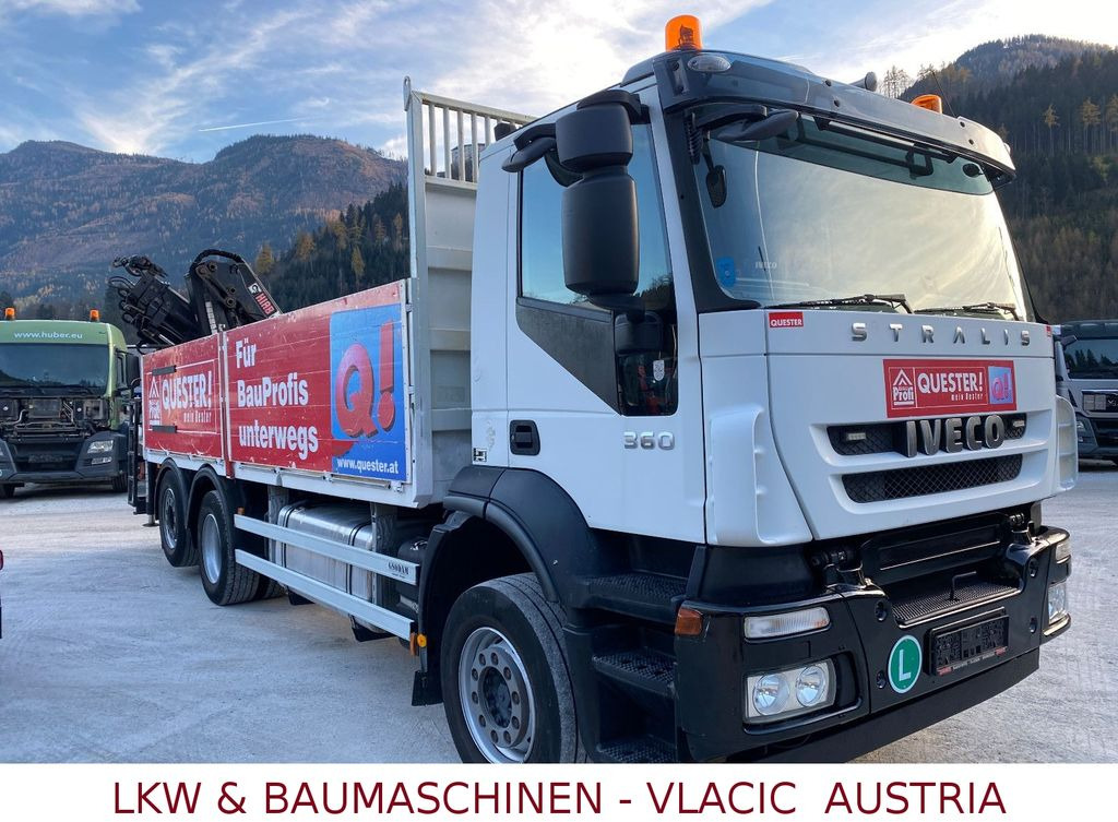 Iveco Stralis 360 Kran HIAB 166 4xHydr. Ladung 6,20m Iveco Stralis 360 Kran HIAB 166 4xHydr. Ladung 6,20m - Vrachtwagen met open laadbak, Kraanwagen: afbeelding 2 Iveco Stralis 360 Kran HIAB 166 4xHydr. Ladung 6,20m Iveco Stralis 360 Kran HIAB 166 4xHydr. Ladung 6,20m - Vrachtwagen met open laadbak, Kraanwagen: afbeelding 2