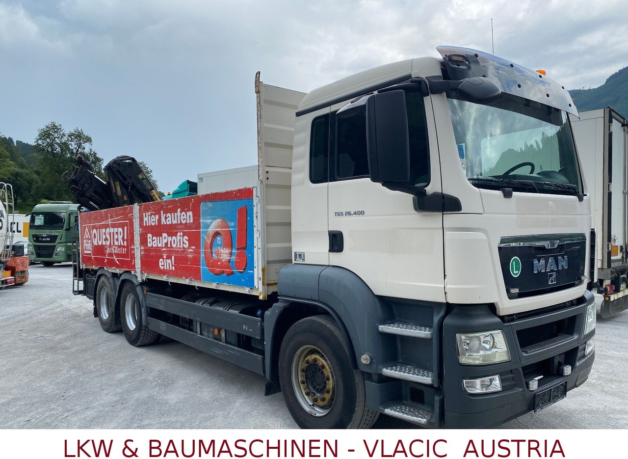 MAN TGS 26.400 6x4 mit Kran HIAB 166 - Vrachtwagen met open laadbak, Kraanwagen: afbeelding 2 MAN TGS 26.400 6x4 mit Kran HIAB 166 - Vrachtwagen met open laadbak, Kraanwagen: afbeelding 2