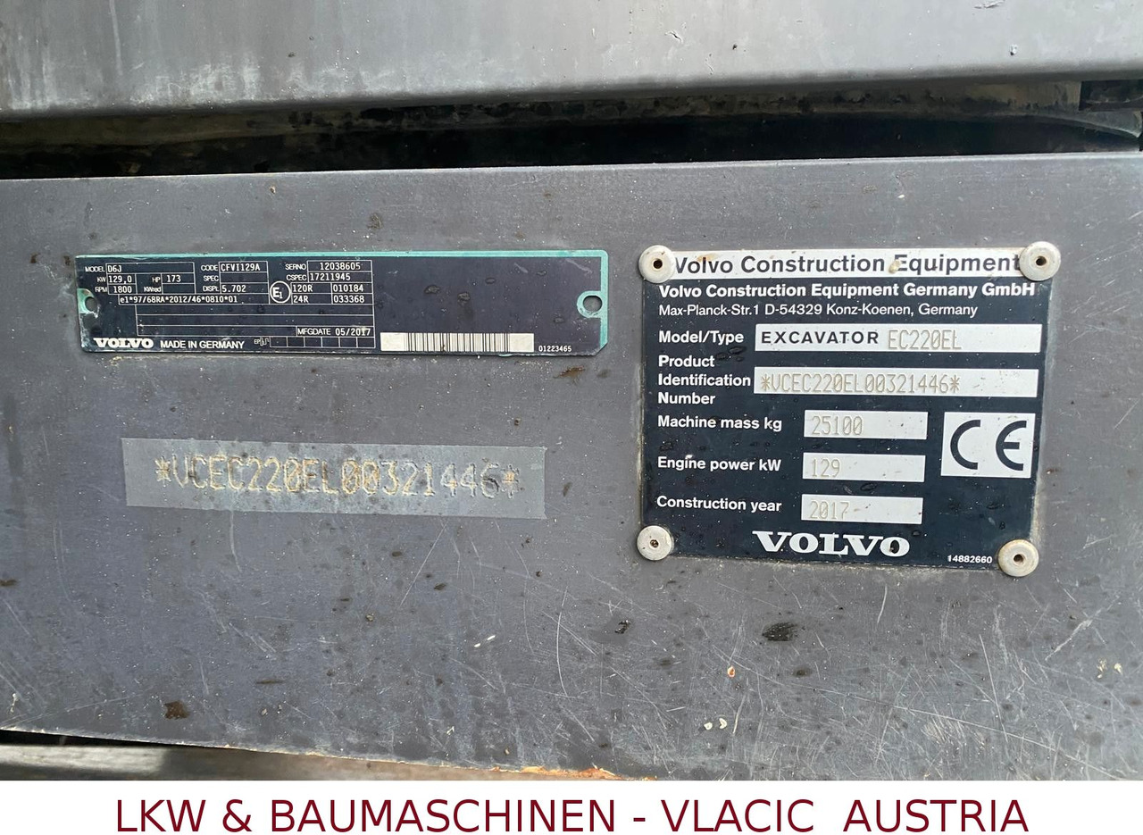 Rupsgraafmachine Volvo EC 220 EL: afbeelding 18
