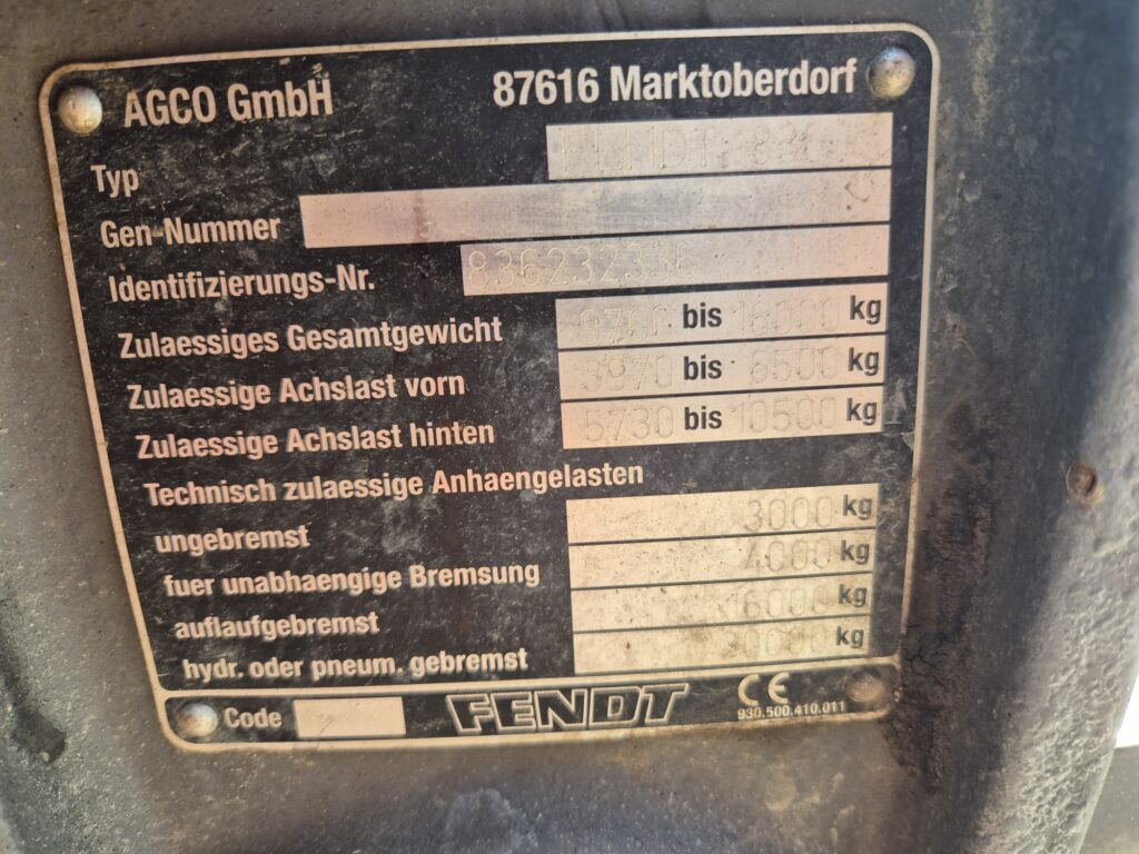 Tractor FENDT 828: afbeelding 20