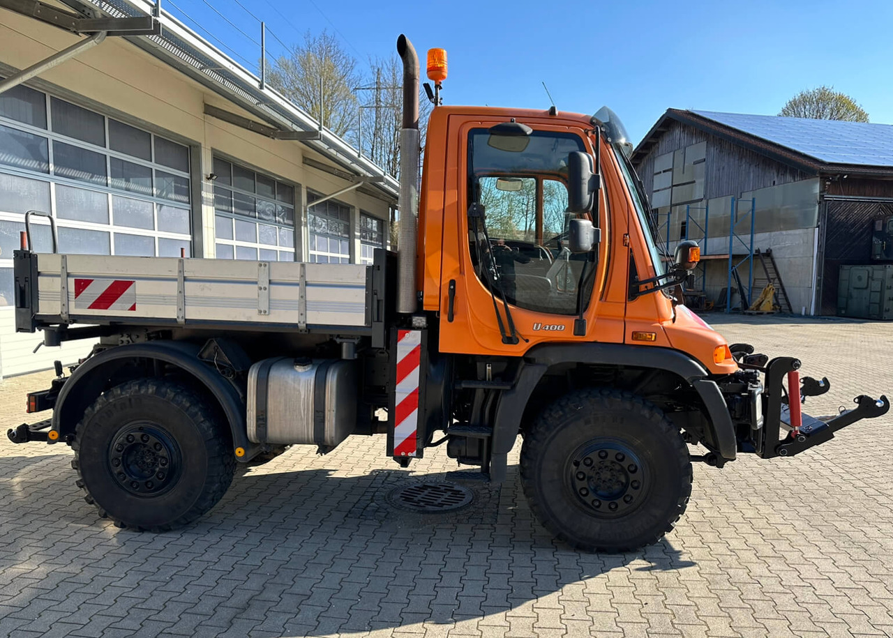 Kipper vrachtwagen Unimog 400 - U400 405 02734 mit Heckkraftheber Mer: afbeelding 6