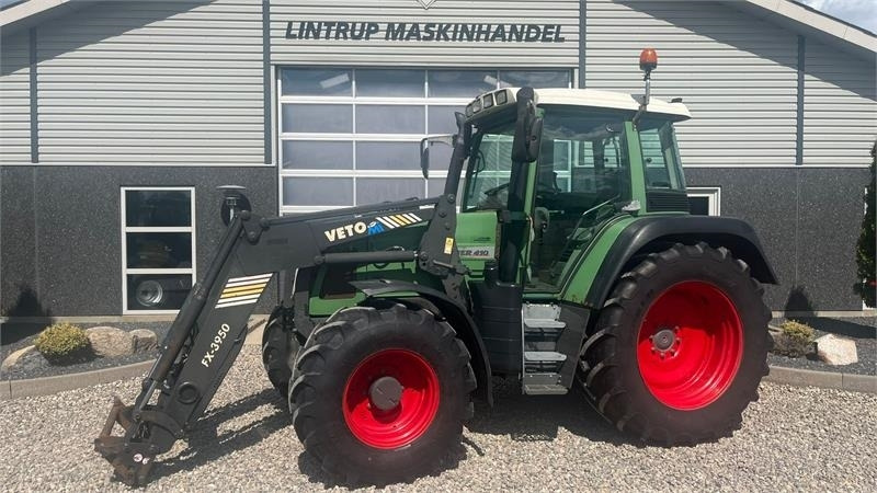Fendt 410 Vario med frontlæsser. - Tractor: afbeelding 1 Fendt 410 Vario med frontlæsser. - Tractor: afbeelding 1