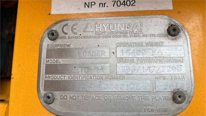 Hyundai 757-9A XTD med lang-arm. En-ejeres maskine med Loc - Wiellader: afbeelding 4 Hyundai 757-9A XTD med lang-arm. En-ejeres maskine med Loc - Wiellader: afbeelding 4