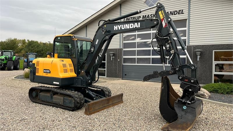 Hyundai HX55 Med Hydrema skifte og centralsmørring og grab - Minigraafmachine: afbeelding 5 Hyundai HX55 Med Hydrema skifte og centralsmørring og grab - Minigraafmachine: afbeelding 5