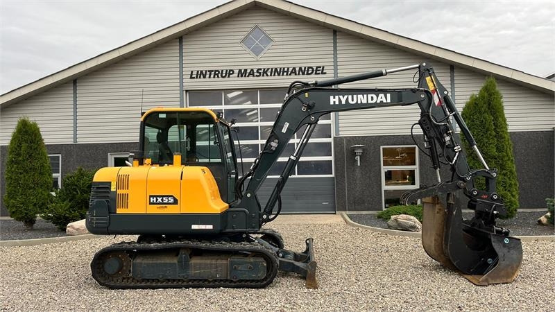 Hyundai HX55 Med Hydrema skifte og centralsmørring og grab - Minigraafmachine: afbeelding 4 Hyundai HX55 Med Hydrema skifte og centralsmørring og grab - Minigraafmachine: afbeelding 4