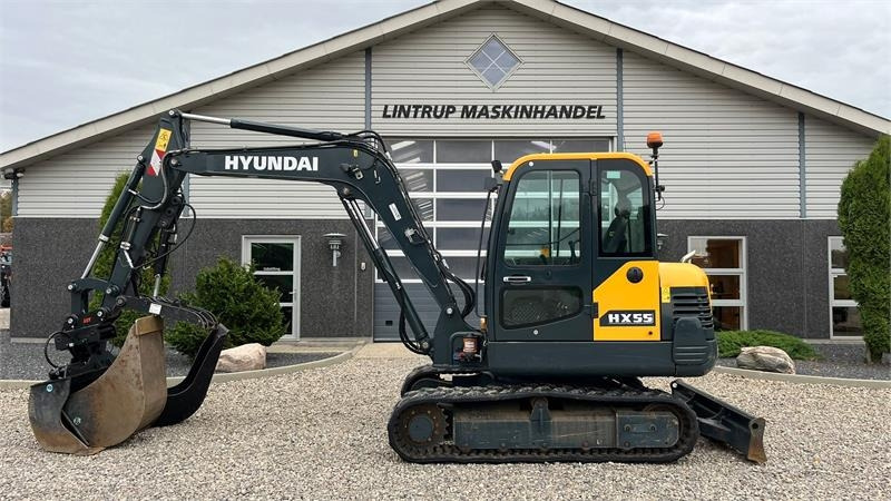 Hyundai HX55 Med Hydrema skifte og centralsmørring og grab - Minigraafmachine: afbeelding 1 Hyundai HX55 Med Hydrema skifte og centralsmørring og grab - Minigraafmachine: afbeelding 1