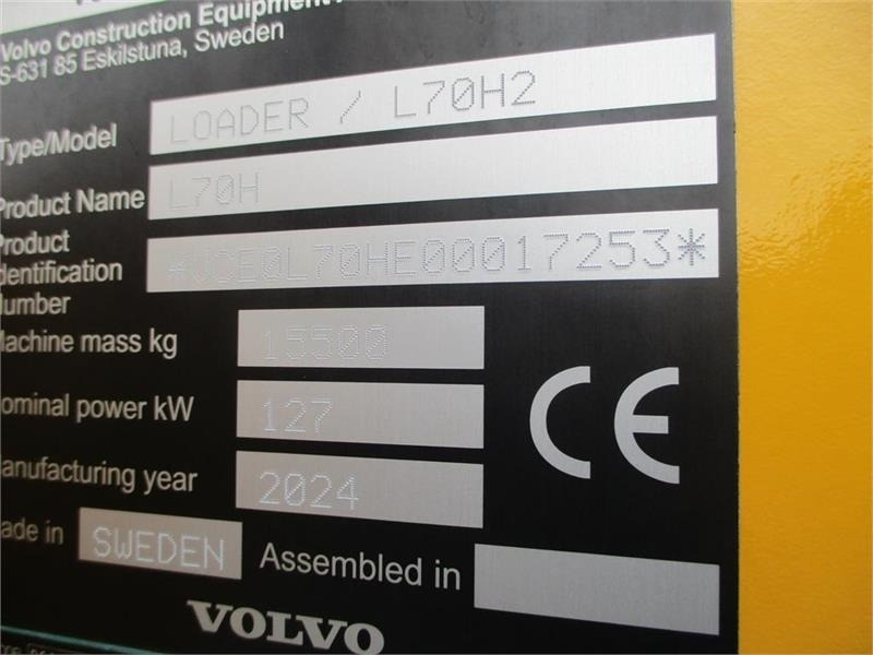 Volvo L 70 H H2 BEMÆRK MED GARANTI FRA VOLVO FREM TIL DE - Wiellader: afbeelding 2 Volvo L 70 H H2 BEMÆRK MED GARANTI FRA VOLVO FREM TIL DE - Wiellader: afbeelding 2