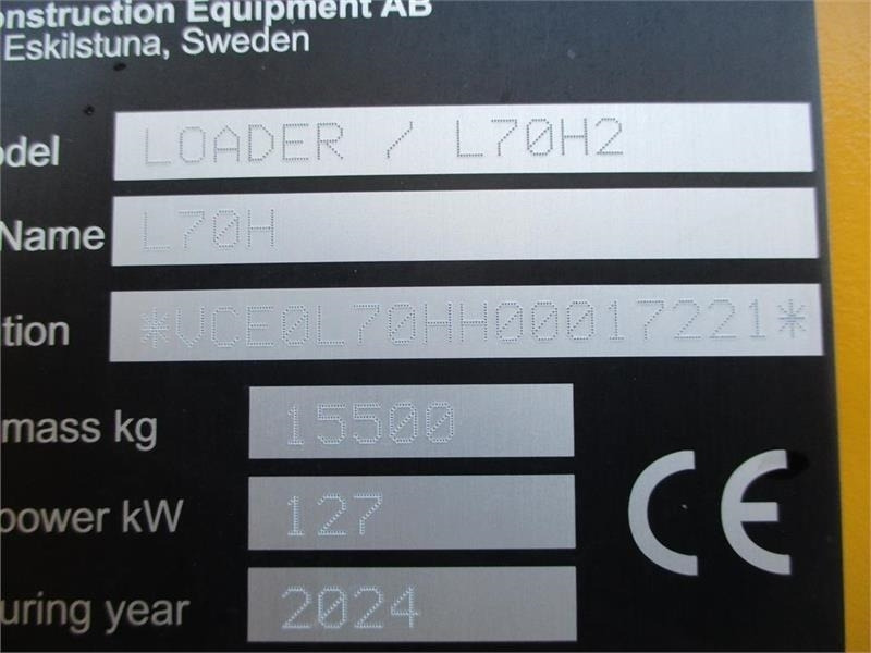 Volvo L 70 H H2 BEMÆRK MED GARANTI FRA VOLVO FREM TIL DE - Wiellader: afbeelding 2 Volvo L 70 H H2 BEMÆRK MED GARANTI FRA VOLVO FREM TIL DE - Wiellader: afbeelding 2