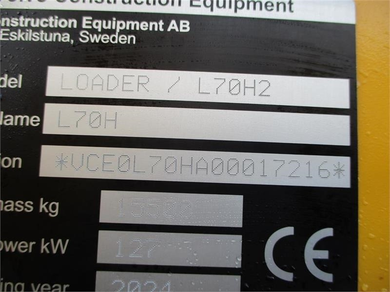 Volvo L 70 H H2 BEMÆRK MED GARANTI FRA VOLVO FREM TIL DE - Wiellader: afbeelding 2 Volvo L 70 H H2 BEMÆRK MED GARANTI FRA VOLVO FREM TIL DE - Wiellader: afbeelding 2