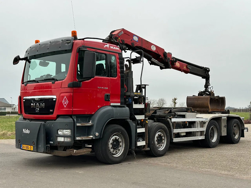 Haakarmsysteem vrachtwagen, Kraanwagen MAN TGS 41.400 8X4 WIDESPREAD!!HMF 22TM KRAAN/HAAK!!TOP!!: afbeelding 6 Haakarmsysteem vrachtwagen, Kraanwagen MAN TGS 41.400 8X4 WIDESPREAD!!HMF 22TM KRAAN/HAAK!!TOP!!: afbeelding 6