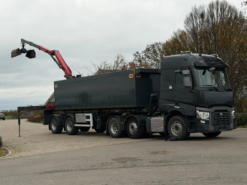 Renault T480 6x2 trekker 262dkm!! TRAILER WITH CRANE FOR SCREED! - Trekker: afbeelding 5 Renault T480 6x2 trekker 262dkm!! TRAILER WITH CRANE FOR SCREED! - Trekker: afbeelding 5