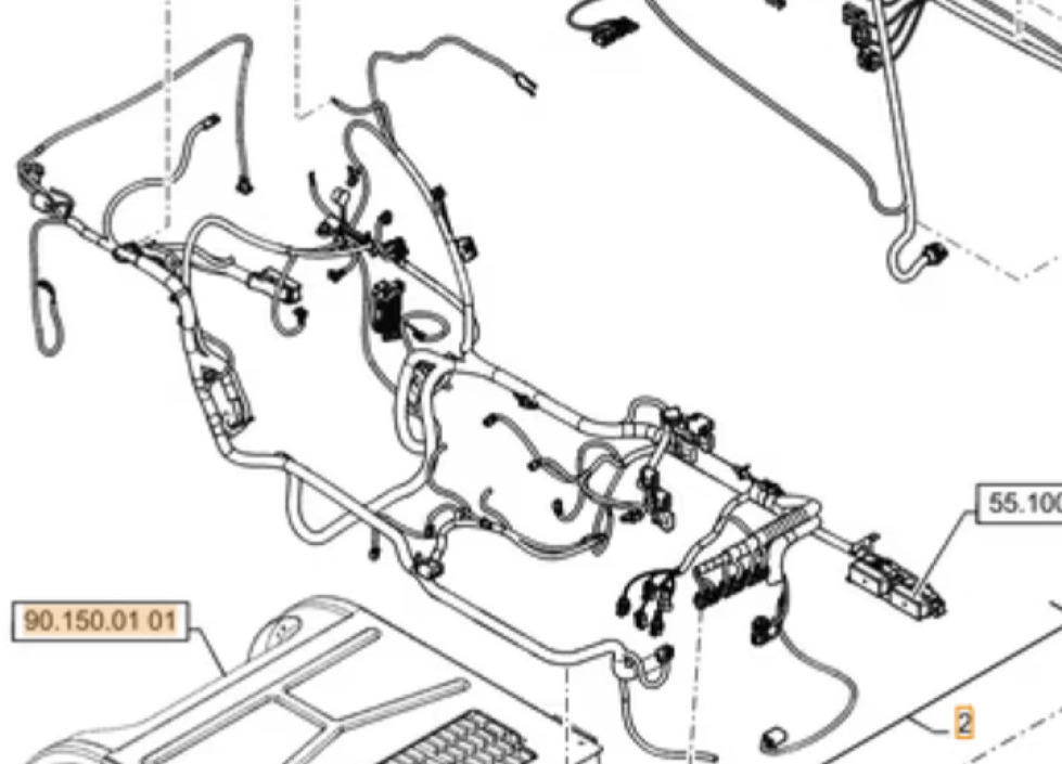 Case 47377806 - 47747251 - Kabels/ Draden voor Bouwmachine: afbeelding 1 Case 47377806 - 47747251 - Kabels/ Draden voor Bouwmachine: afbeelding 1