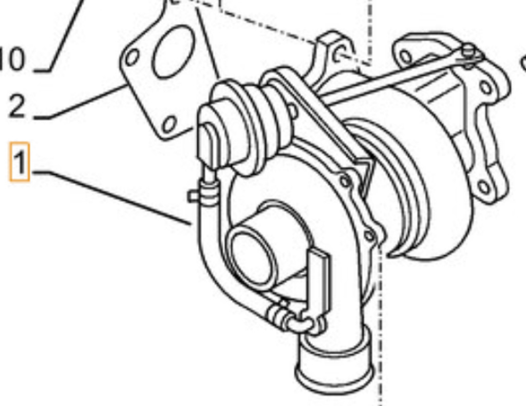 Case 47489786R - VI8981899360 - Turbolader voor Bouwmachine: afbeelding 1 Case 47489786R - VI8981899360 - Turbolader voor Bouwmachine: afbeelding 1