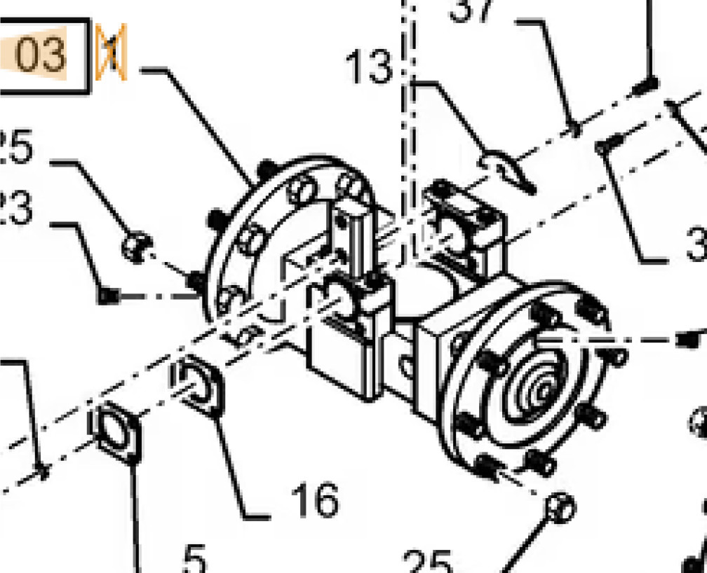 Case 47781629 - As en onderdelen voor Landbouwmachine: afbeelding 1 Case 47781629 - As en onderdelen voor Landbouwmachine: afbeelding 1