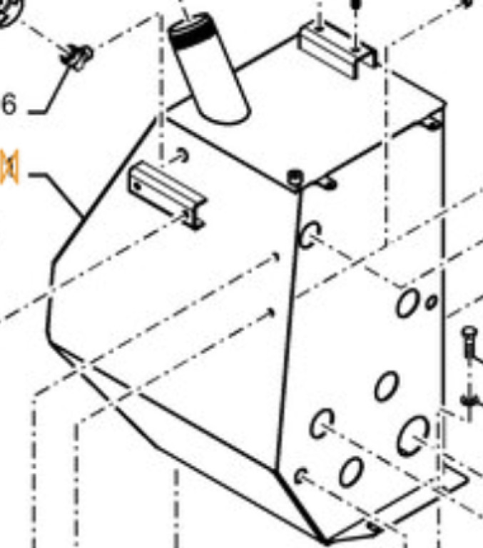 Case 48008259 - Hydrauliektank voor Bouwmachine: afbeelding 1 Case 48008259 - Hydrauliektank voor Bouwmachine: afbeelding 1