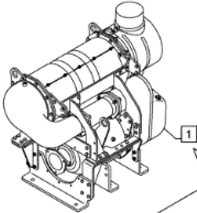 Case 48011613 - 8983324709-0 - Geluiddemper voor Bouwmachine: afbeelding 1 Case 48011613 - 8983324709-0 - Geluiddemper voor Bouwmachine: afbeelding 1