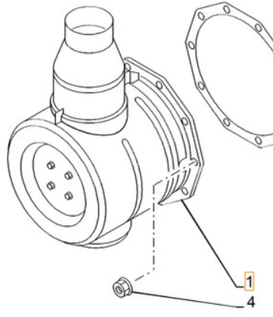 Case 51588952 - Katalysator voor Bouwmachine: afbeelding 1 Case 51588952 - Katalysator voor Bouwmachine: afbeelding 1