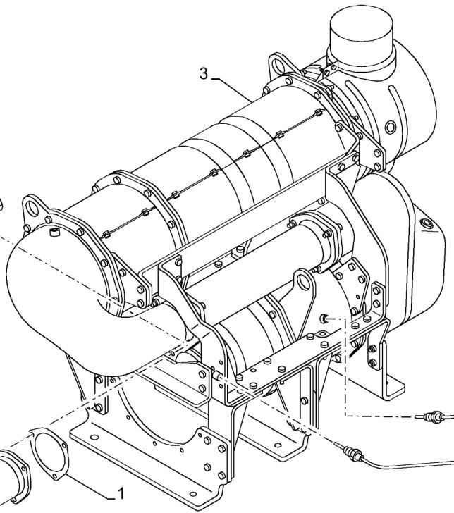 Case 51600466 - Geluiddemper voor Bouwmachine: afbeelding 1 Case 51600466 - Geluiddemper voor Bouwmachine: afbeelding 1