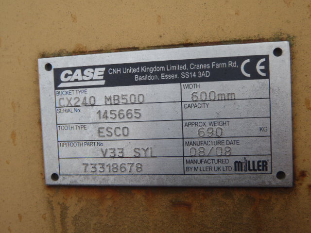 Case 73318678 - Bak voor Bouwmachine: afbeelding 3 Case 73318678 - Bak voor Bouwmachine: afbeelding 3