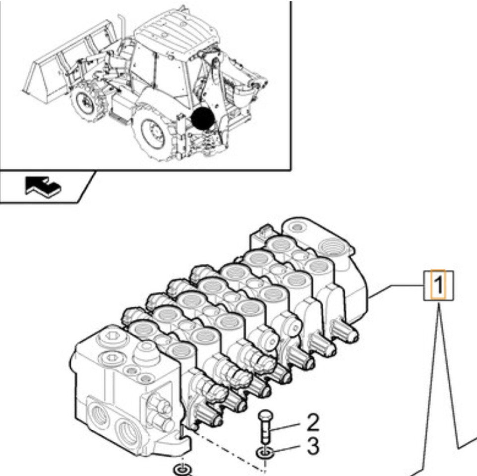 Case 84222517 - 47377730 - Hydraulische klep voor Bouwmachine: afbeelding 2 Case 84222517 - 47377730 - Hydraulische klep voor Bouwmachine: afbeelding 2