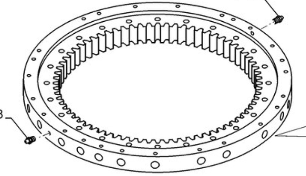 Case KAB10010 - Draaikrans voor Bouwmachine: afbeelding 1 Case KAB10010 - Draaikrans voor Bouwmachine: afbeelding 1