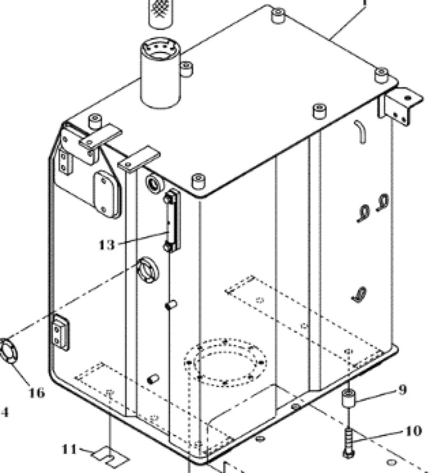 Case KLH12430 - KLH11380 - Brandstoftank voor Bouwmachine: afbeelding 1 Case KLH12430 - KLH11380 - Brandstoftank voor Bouwmachine: afbeelding 1