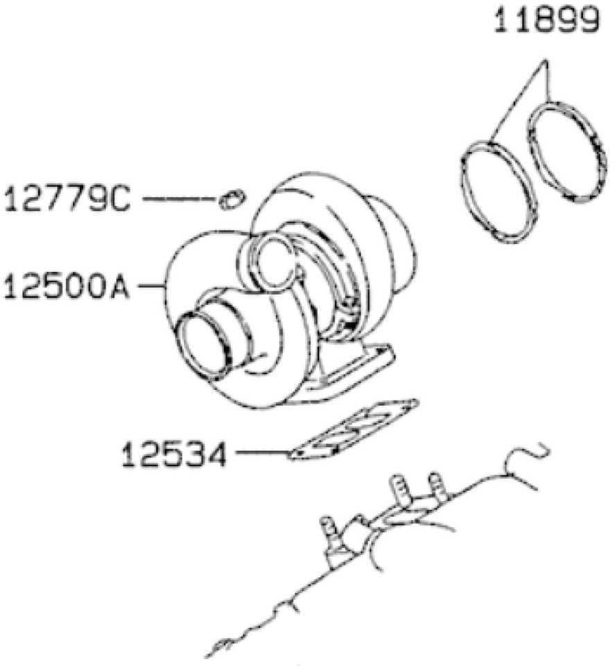 Case VAME442003R - Turbolader voor Bouwmachine: afbeelding 1 Case VAME442003R - Turbolader voor Bouwmachine: afbeelding 1