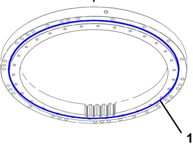 Caterpillar 1908207 - Draaikrans voor Bouwmachine: afbeelding 2 Caterpillar 1908207 - Draaikrans voor Bouwmachine: afbeelding 2
