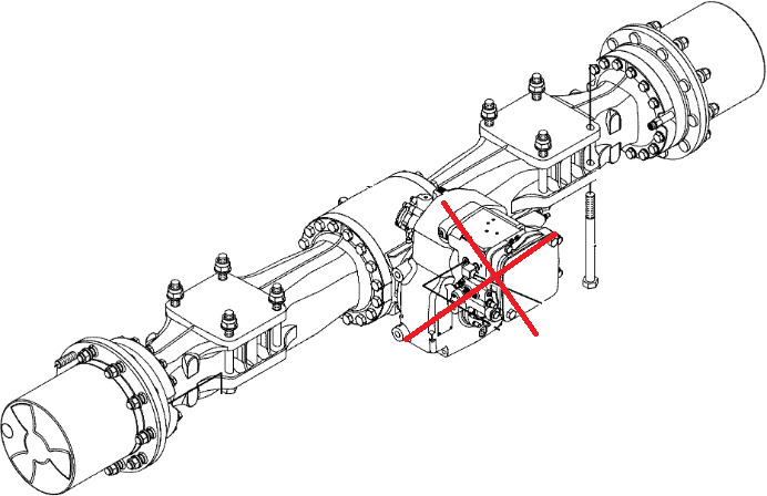 Caterpillar 3311410 - 4472049201 - Achterass voor Bouwmachine: afbeelding 1 Caterpillar 3311410 - 4472049201 - Achterass voor Bouwmachine: afbeelding 1
