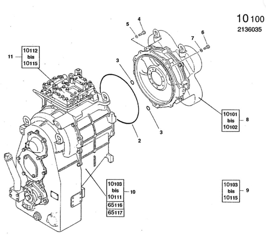 New Holland 4608299 - 1437819 - Versnellingsbak voor Bouwmachine: afbeelding 1 New Holland 4608299 - 1437819 - Versnellingsbak voor Bouwmachine: afbeelding 1