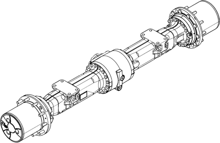 New Holland 84285793 - 4472048230 - Achterass voor Bouwmachine: afbeelding 1 New Holland 84285793 - 4472048230 - Achterass voor Bouwmachine: afbeelding 1