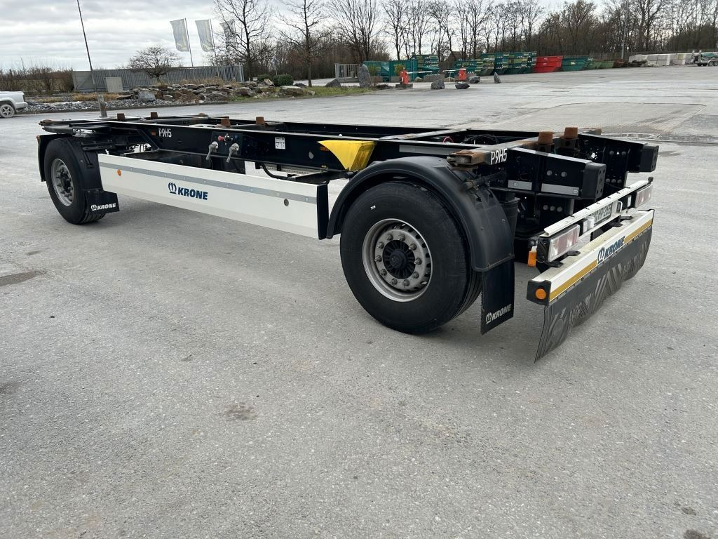 Krone 2 Achswechselfahrgestell, Typ: MAXI AZW 18 eL3B7 - Containertransporter/ Wissellaadbak aanhangwagen: afbeelding 1 Krone 2 Achswechselfahrgestell, Typ: MAXI AZW 18 eL3B7 - Containertransporter/ Wissellaadbak aanhangwagen: afbeelding 1
