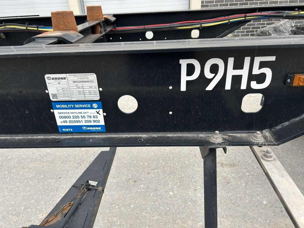 Krone 2 Achswechselfahrgestell, Typ: MAXI AZW 18 eL3B7 - Containertransporter/ Wissellaadbak aanhangwagen: afbeelding 3 Krone 2 Achswechselfahrgestell, Typ: MAXI AZW 18 eL3B7 - Containertransporter/ Wissellaadbak aanhangwagen: afbeelding 3