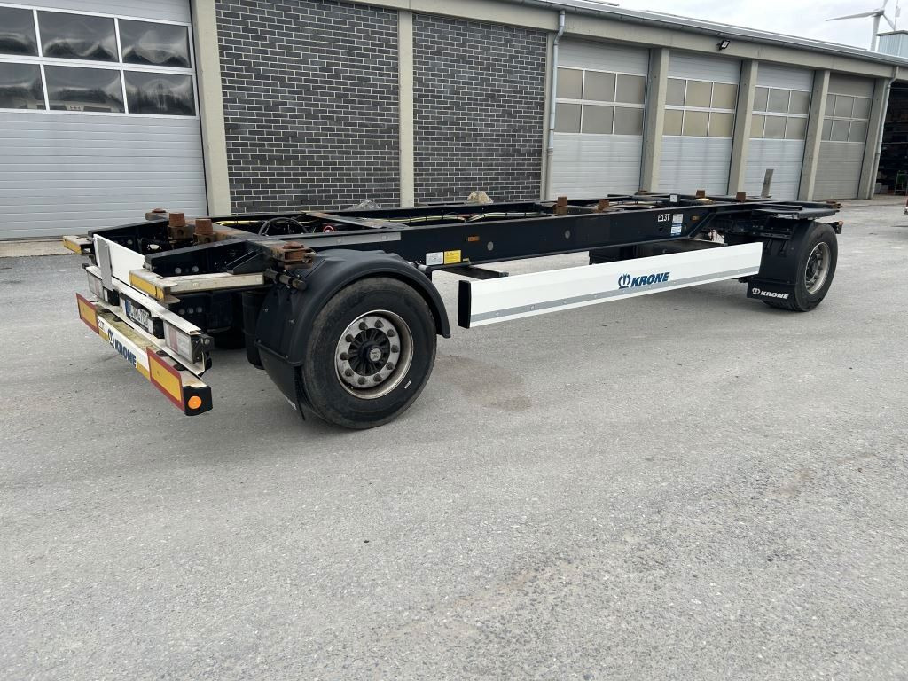 Krone 2 Achswechselfahrgestell, Typ: MAXI AZW 18 eL3B7 - Containertransporter/ Wissellaadbak aanhangwagen: afbeelding 1 Krone 2 Achswechselfahrgestell, Typ: MAXI AZW 18 eL3B7 - Containertransporter/ Wissellaadbak aanhangwagen: afbeelding 1