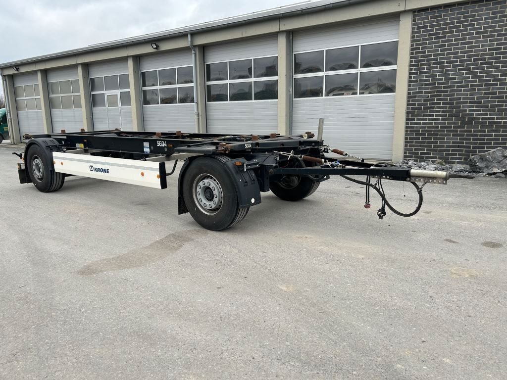 Krone 2 Achswechselfahrgestell, Typ: MAXI AZW 18 eL3B7 - Containertransporter/ Wissellaadbak aanhangwagen: afbeelding 1 Krone 2 Achswechselfahrgestell, Typ: MAXI AZW 18 eL3B7 - Containertransporter/ Wissellaadbak aanhangwagen: afbeelding 1
