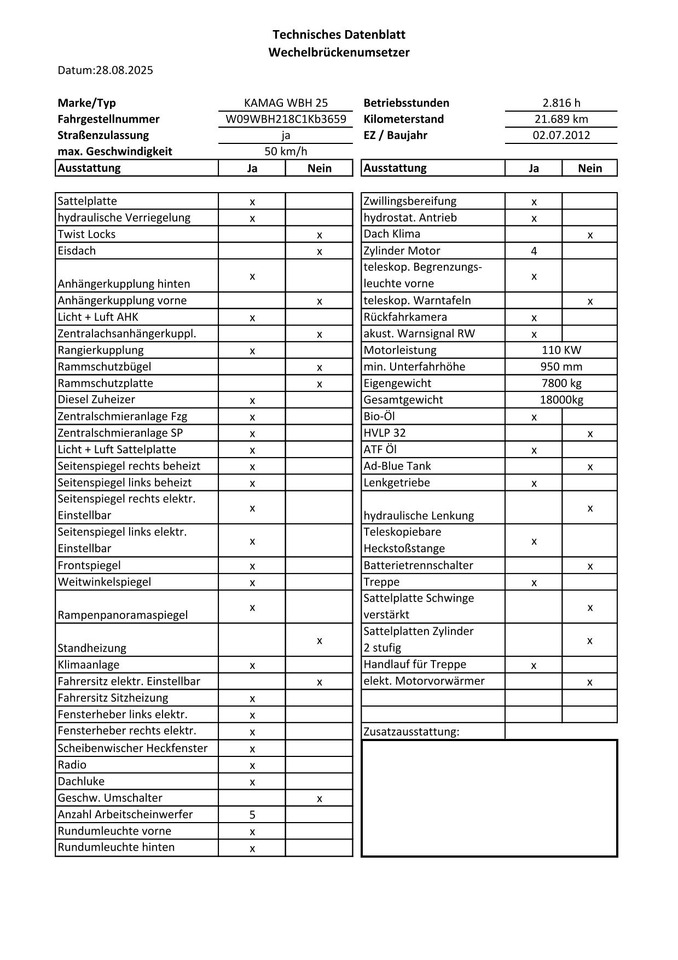 Containertransporter/ Wissellaadbak vrachtwagen Kamag Mercedes-Benz Kamag Wiesel / WBH25 / KB3659 / mit Ganrantie: afbeelding 15 Containertransporter/ Wissellaadbak vrachtwagen Kamag Mercedes-Benz Kamag Wiesel / WBH25 / KB3659 / mit Ganrantie: afbeelding 15