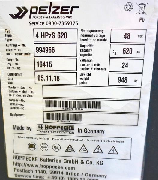 HOPPECKE 48 Volt 4 PzS 620 Ah - Batterij: afbeelding 5 HOPPECKE 48 Volt 4 PzS 620 Ah - Batterij: afbeelding 5