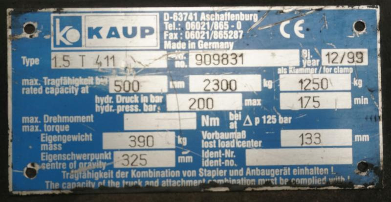 KAUP 1,5T411 - Vorken voor Intern transport: afbeelding 5 KAUP 1,5T411 - Vorken voor Intern transport: afbeelding 5