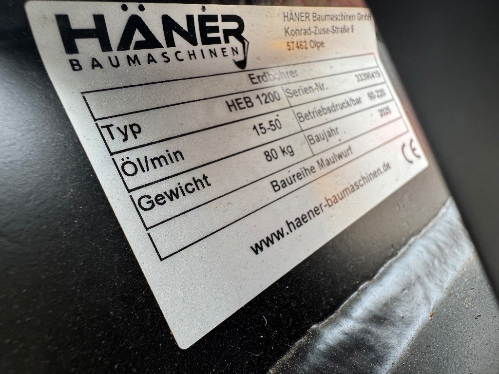 Haner HEB 1200 - Grondboor: afbeelding 5 Haner HEB 1200 - Grondboor: afbeelding 5