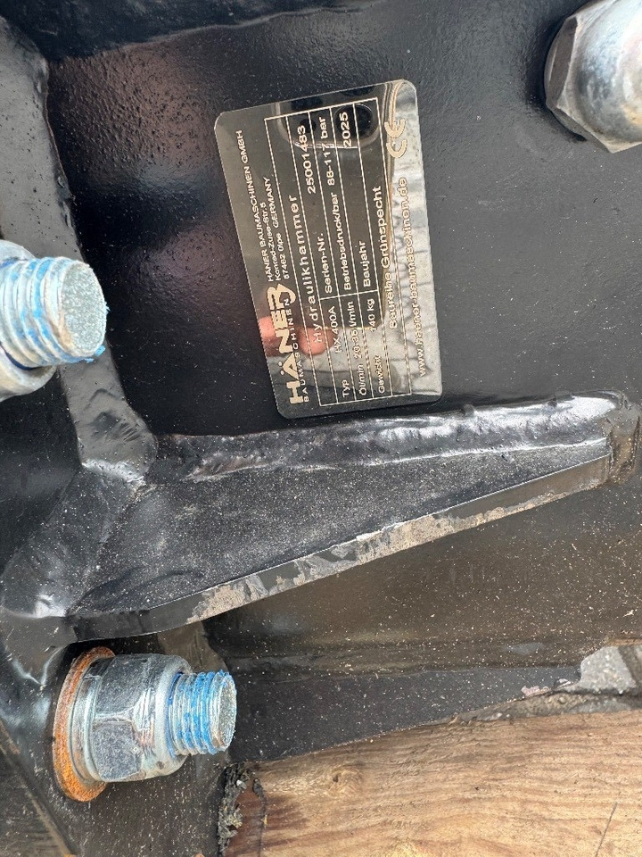 Haner Nieuw - Hydraulische hamer voor Bouwmachine: afbeelding 3 Haner Nieuw - Hydraulische hamer voor Bouwmachine: afbeelding 3