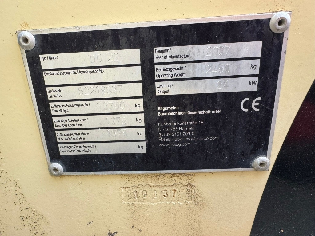 Ingersoll Rand DD22 - Asfaltwals: afbeelding 5 Ingersoll Rand DD22 - Asfaltwals: afbeelding 5