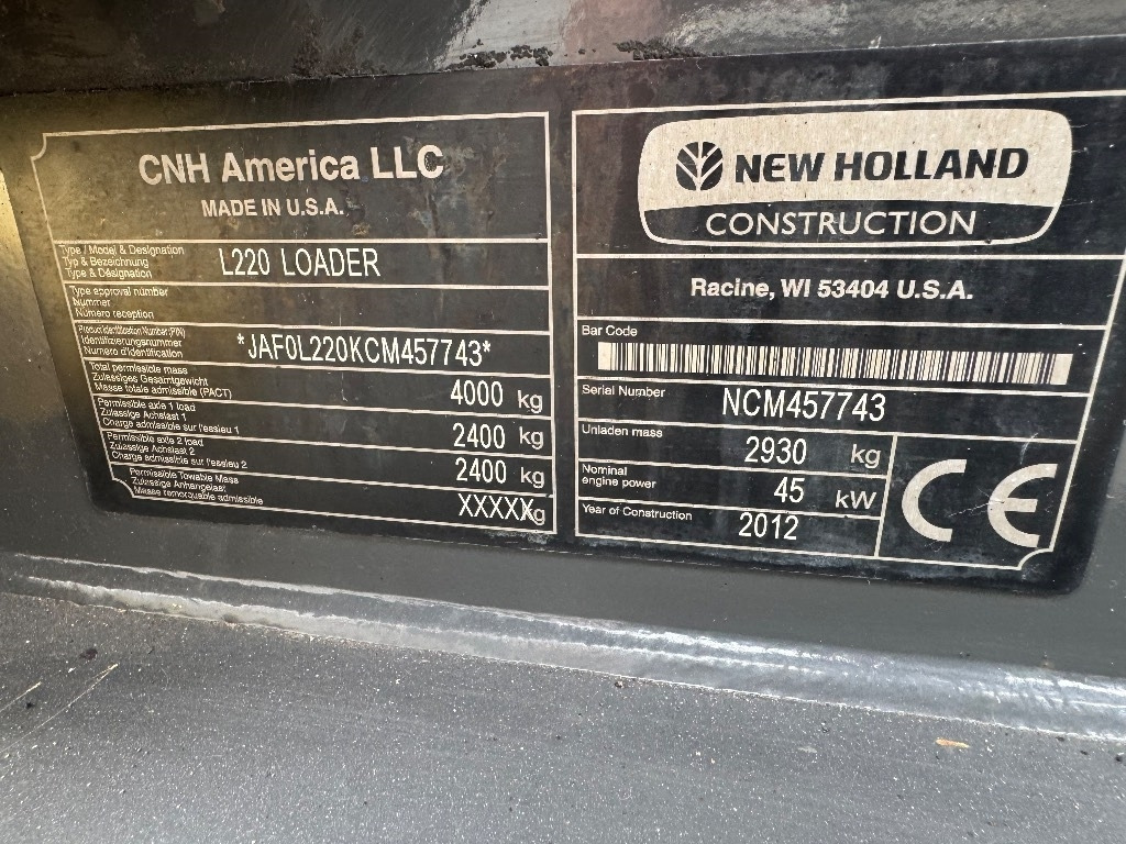 New Holland L220 - Schranklader: afbeelding 4 New Holland L220 - Schranklader: afbeelding 4