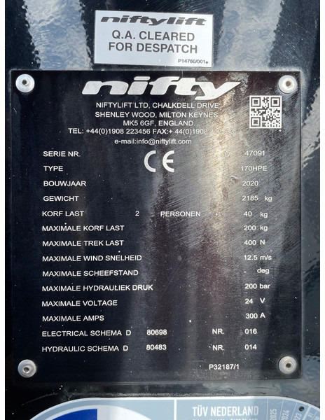 Niftylift 170 H P E - Aanhangwagen: afbeelding 3 Niftylift 170 H P E - Aanhangwagen: afbeelding 3