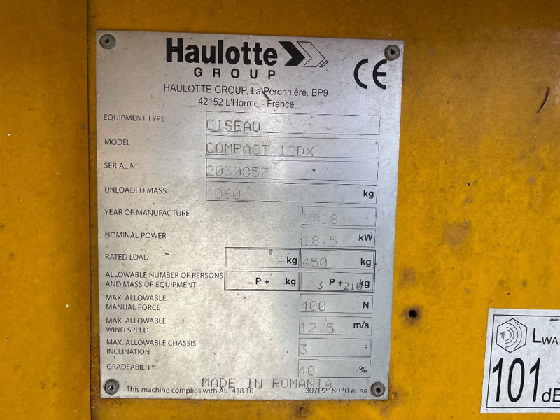 Haulotte Compact 12 DX - Schaarlift: afbeelding 3 Haulotte Compact 12 DX - Schaarlift: afbeelding 3