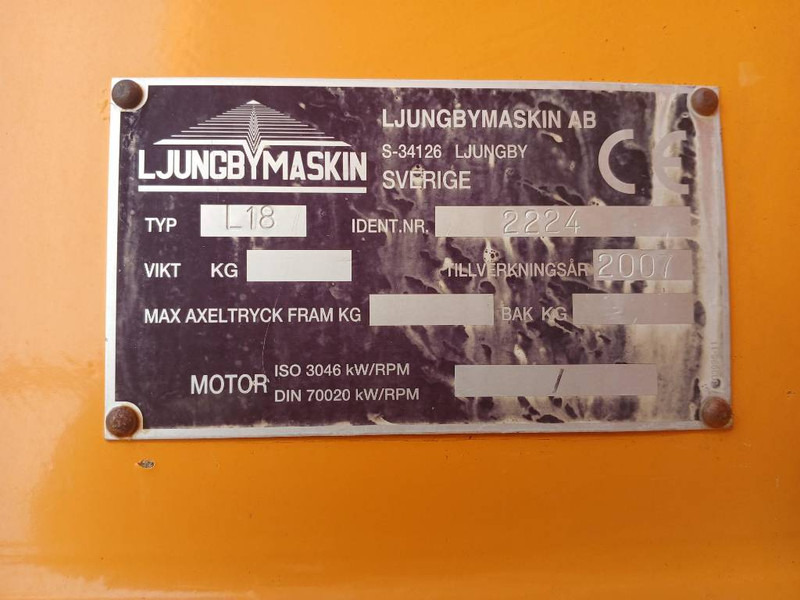 Wiellader Ljungby L18, Hjullastare: afbeelding 13