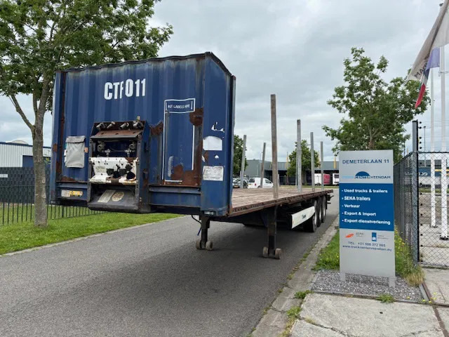 Krone SD Flatbed met rongen 41 ton standard chassis - Open bak met boorden oplegger: afbeelding 1 Krone SD Flatbed met rongen 41 ton standard chassis - Open bak met boorden oplegger: afbeelding 1