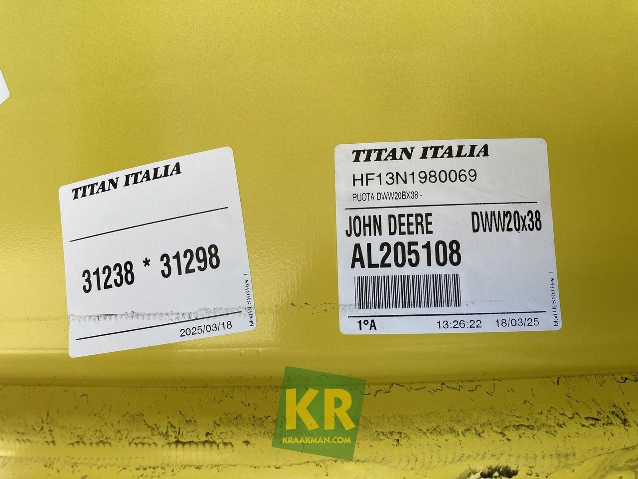 18 X 38 velg John Deere - Velg voor Tractor: afbeelding 4 18 X 38 velg John Deere - Velg voor Tractor: afbeelding 4